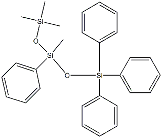 TETRAPHENYLTETRAMETHYLTRISILOXANE Structure
