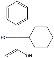 CYCLOHEXYLPHENYLHYDROXYACETICACID 구조식 이미지