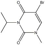 BROMO-ISOPROPYL-METHYLURACIL 구조식 이미지