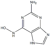 2-AMINO-N-HYDROXYADENINE Structure