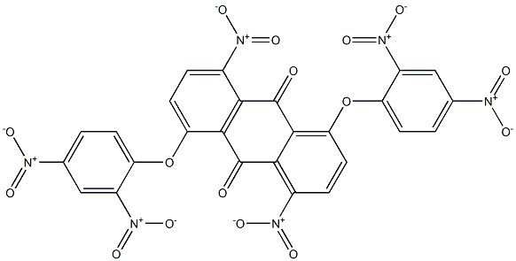 4,8-DINITRO-1,5-DI(2,4-DINITROPHENOXY)ANTHRAQUINONE Structure