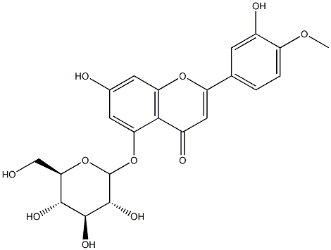 HESPERETIN5-GLUCOSIDE Structure