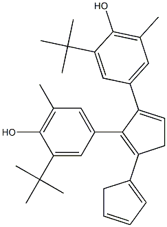 DI(3-TERT-BUTYL-4-HYDROXY-5-METHYLPHENYL)-DICYCLOPENTADIEN. 구조식 이미지