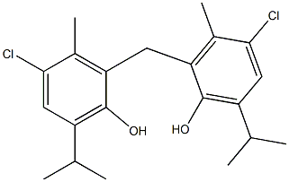 BIS(2-HYDROXY-3-ISOPROPYL-5-CHLORO-6-METHYLPHENYL)METHANE Structure