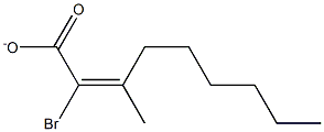 N-HEXYL-ALPHA-BROMOCROTONATE 구조식 이미지