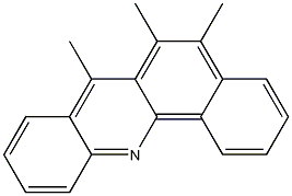 5,6,7-TRIMETHYLBENZ(C)ACRIDINE Structure