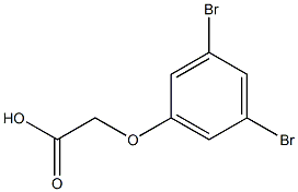 3,5-DIBROMOPHENOXYACETICACID Structure