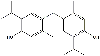 BIS(2-METHYL-4-HYDROXY-5-ISOPROPYLPHENYL)METHANE 구조식 이미지