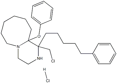 CHLOROMETHYLPHENYLAMYLPHENOXYHEXAMETHYLENEPIPERAZINEHCL Structure