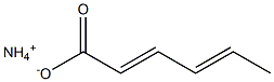 AMMONIUMSORBATE 구조식 이미지