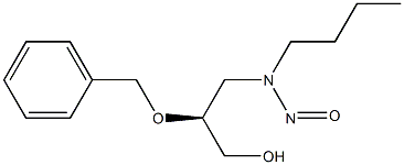 (S)-N-NITROSO-N-(2-BENZYLOXY-3-HYDROXYPROPYL)BUTYLAMINE 구조식 이미지