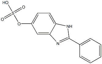 2-PHENYL-5-BENZIMIDAZOLESULPHURICACID 구조식 이미지