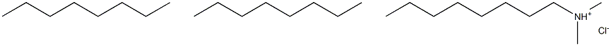 METHYLTRICAPRYLMETHYLAMMONIUMCHLORIDE 구조식 이미지