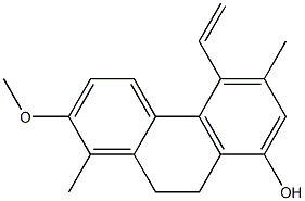 8-HYDROXY-1,6-DIMETHYL-2-METHOXY-5-VINYL-9,10-DIHYDROPHENANTHRENE Structure