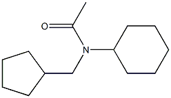 TRANS-N-ACETYL-4-CYCLOPENTYLMETHYLCYCLOHEXYLAMINE 구조식 이미지