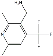 (2,6-Dimethyl-4-trifluoromethylpyridin-3-yl)methylamine Structure