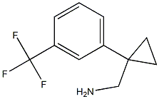 [1-(3-Trifluoromethylphenyl)cyclopropyl]methylamine Structure