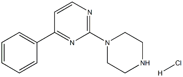 4-(4-Phenylpyrimidin-2-yl)piperazinehydrochloride 구조식 이미지