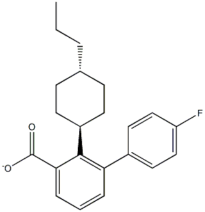 4-Fluorophenyl-4'-trans-n-propylcyclohexylbenzoate 구조식 이미지