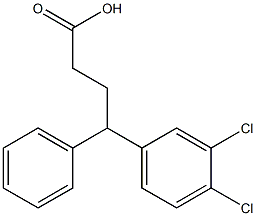4-(3,4-Dichlorophenyl)-4-phenylbutanoic acid 구조식 이미지