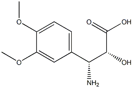 (2R,3R)-3-Amino-2-hydroxy-3-(3,4-dimethoxy-phenyl)-propanoic acid 구조식 이미지