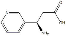 (R)-3-Amino-3-(3-pyridyl)-propanoic acid Structure