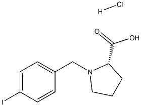 (R)-alpha-(4-iodo-benzyl)-proline hydrochloride 구조식 이미지