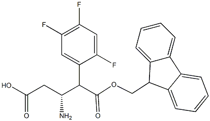 Fmoc-(R)-3-Amino-4-(2,4,5-trifluoro-phenyl)-butanoic acid 구조식 이미지