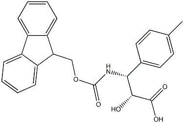 N-Fmoc-(2R,3R)-3-Amino-2-hydroxy-3-(4-methyl-phenyl)-propanoic acid 구조식 이미지