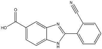 2-(2-Cyanophenyl)-1H-benzimidazole-5-carboxylic acid Structure