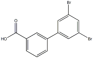 3-(3,5-Dibromophenyl)benzoic acid 구조식 이미지