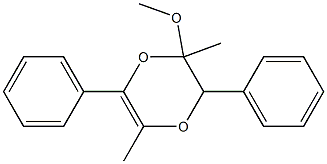 2-methoxy-2,5-dimethyl-3,6-diphenyl-3H-1,4-dioxine 구조식 이미지
