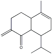 5-methyl-2-methylidene-8-propan-2-yl-3,4,4a,7,8,8a-hexahydronaphthalen-1-one Structure