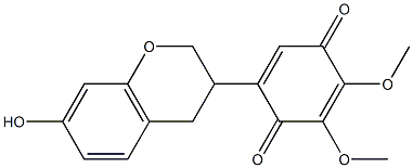 5-(7-hydroxychroman-3-yl)-2,3-dimethoxy-cyclohexa-2,5-diene-1,4-dione 구조식 이미지