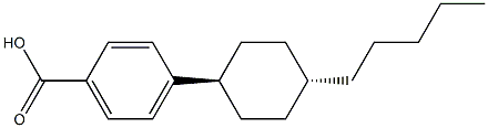 4-(trans-4-pentylcyclohexyl)benzoic acid Structure