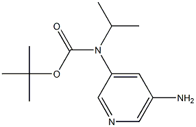 tert-butyl 5-aminopyridin-3-yl(isopropyl)carbamate 구조식 이미지