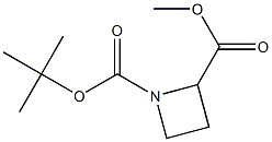 Methyl 1-(tert-Butoxycarbonyl)azetidine-2-carboxylate 구조식 이미지