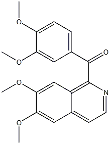 (6,7-dimethoxyisoquinolin-1-yl)-(3,4-dimethoxyphenyl)methanone 구조식 이미지