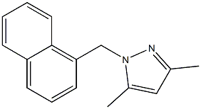 3,5-Dimethyl-1-naphthalen-1-ylmethyl-1H-pyrazol- 구조식 이미지
