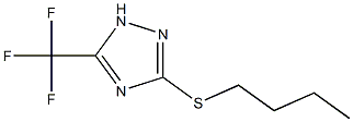 3-Butylsulfanyl-5-trifluoromethyl-[1,2,4]triazol- Structure