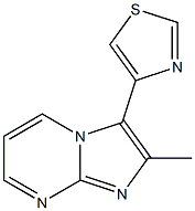 4-(2-Methyl-imidazo[1,2-a]pyrimidin-3-yl)-thiazol- Structure