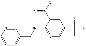 (3-Nitro-5-trifluoromethyl-pyridin-2-yl)-pyridin-3-ylmethyl-amine Structure