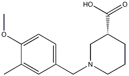 (3R)-1-(4-methoxy-3-methylbenzyl)piperidine-3-carboxylic acid 구조식 이미지