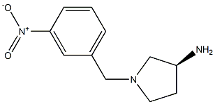 (3S)-1-(3-nitrobenzyl)pyrrolidin-3-amine 구조식 이미지