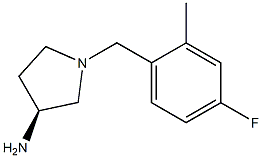 (3S)-1-(4-fluoro-2-methylbenzyl)pyrrolidin-3-amine 구조식 이미지