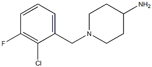 1-(2-chloro-3-fluorobenzyl)piperidin-4-amine Structure