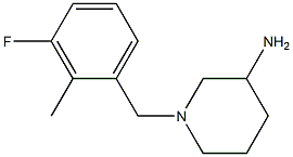 1-(3-fluoro-2-methylbenzyl)piperidin-3-amine 구조식 이미지