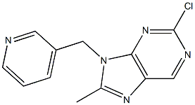 2-chloro-8-methyl-9-(pyridin-3-ylmethyl)-9H-purine Structure