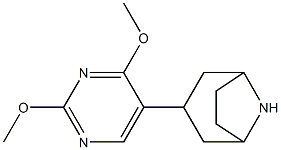 3-(2,4-dimethoxypyrimidin-5-yl)-8-azabicyclo[3.2.1]octane 구조식 이미지