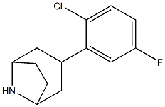 3-(2-chloro-5-fluorophenyl)-8-azabicyclo[3.2.1]octane 구조식 이미지